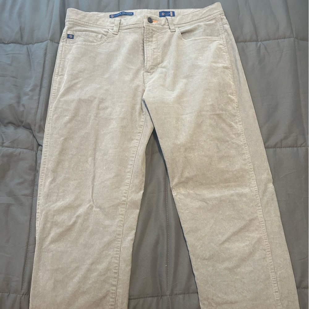 Men's gray corduroy stitch Pants
